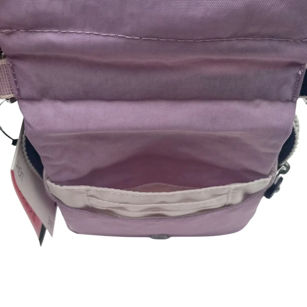 Kipling Eldorado Women's Small Nylon Crossbody Bag Lilac Tan Water Resistant